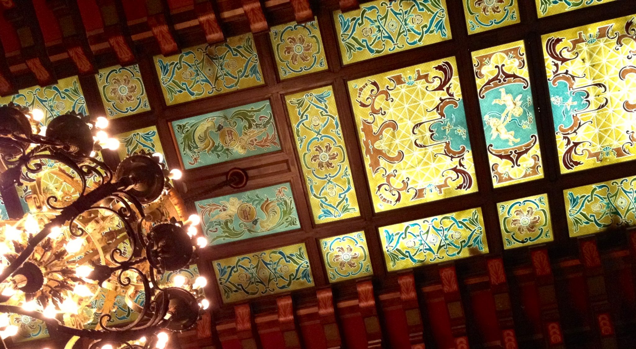 Ceiling of The Peabody Hotel