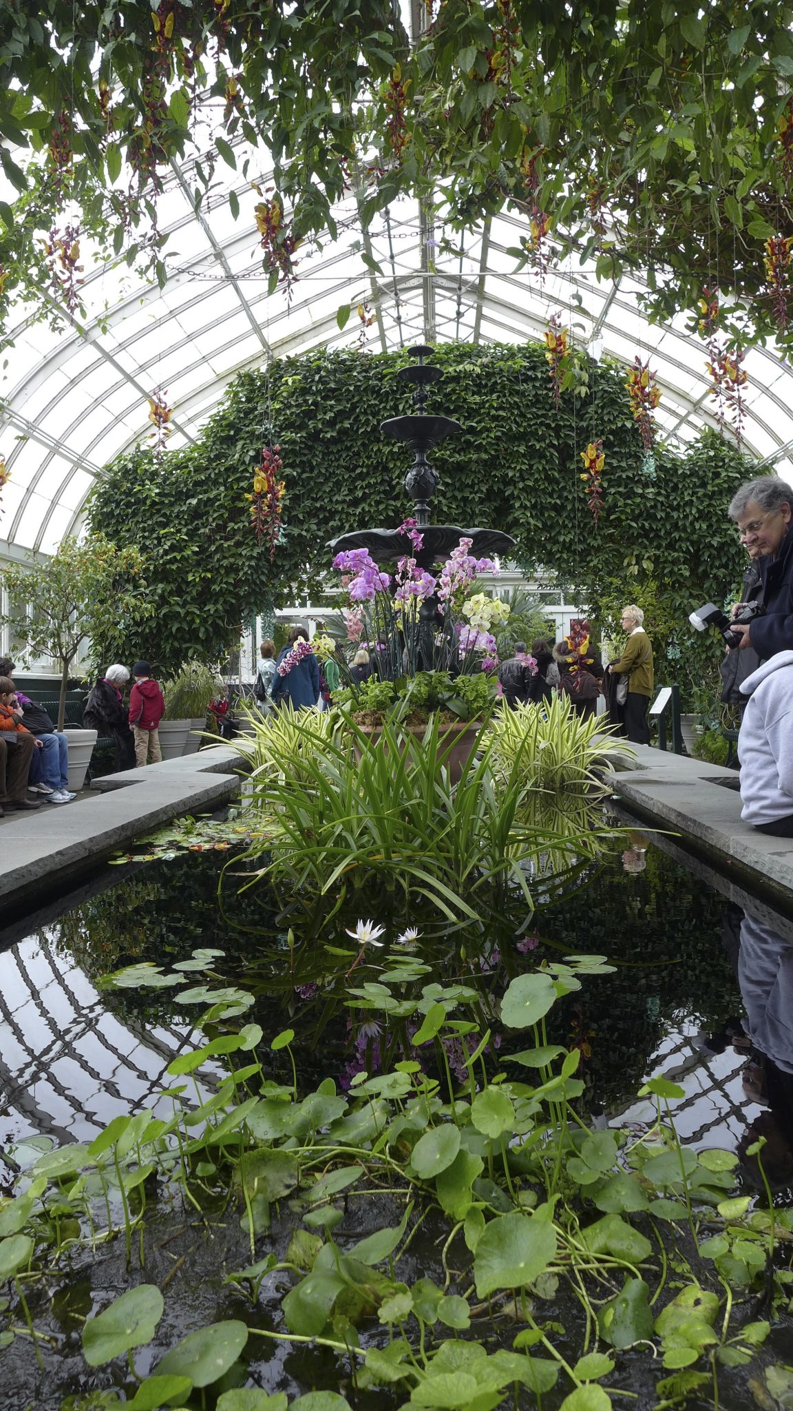 Interior of the Enid Haupt Conservatory of the NYBG in New York City