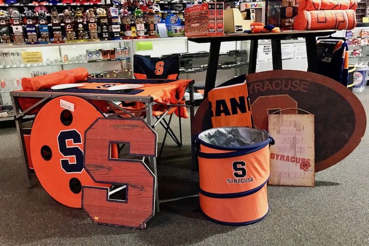 Shop for Syracuse University fan gear, one of many fun things to do at Destiny USA