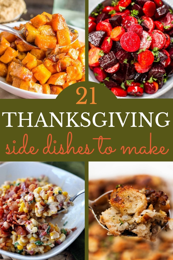 Make this year's Thanksgiving feast the best yet! Make one or more of these delicious Thanksgiving side dishes to serve alongside your turkey. #thanksgiving #holidayrecipes #potluck