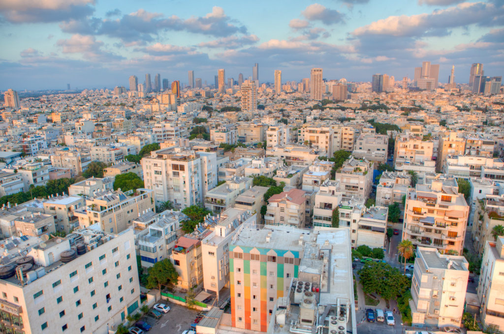 Panoramic view of Tel Aviv in Israel