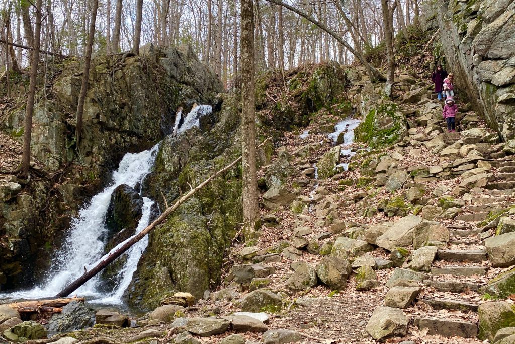 The hike to Fitzgerald Falls is an easy one for NYC visitors and rewarding in winter when the water's flowing.